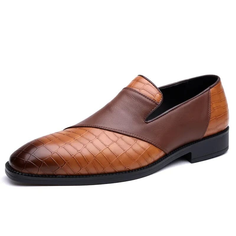 Clarence | Herren Loafer Slip-on – Krokoprägung – PU-Kunstleder Hirschfeld 