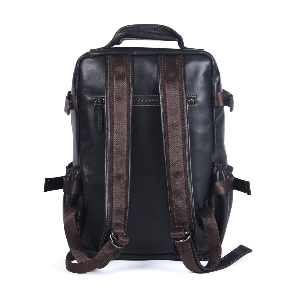 Gerald | Herren Leder-Rucksack Überschlag – 20 L Volumen – Vollnarbenleder leather backpack Hirschfeld 