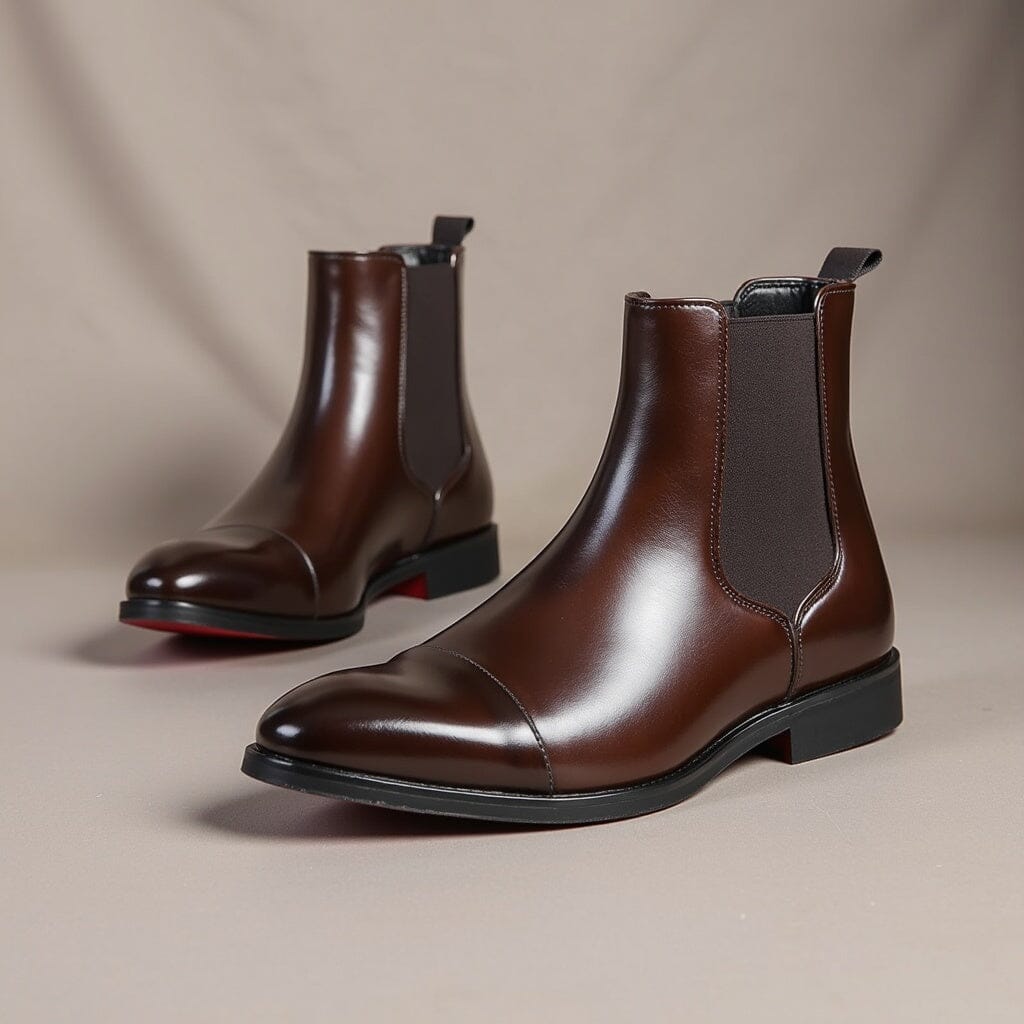 Charlie | Herren Chelsea Boots – elastische Einsätze – PU-Kunstleder Hirschfeld 