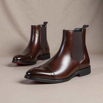 Charlie | Herren Chelsea Boots – elastische Einsätze – PU-Kunstleder Hirschfeld 