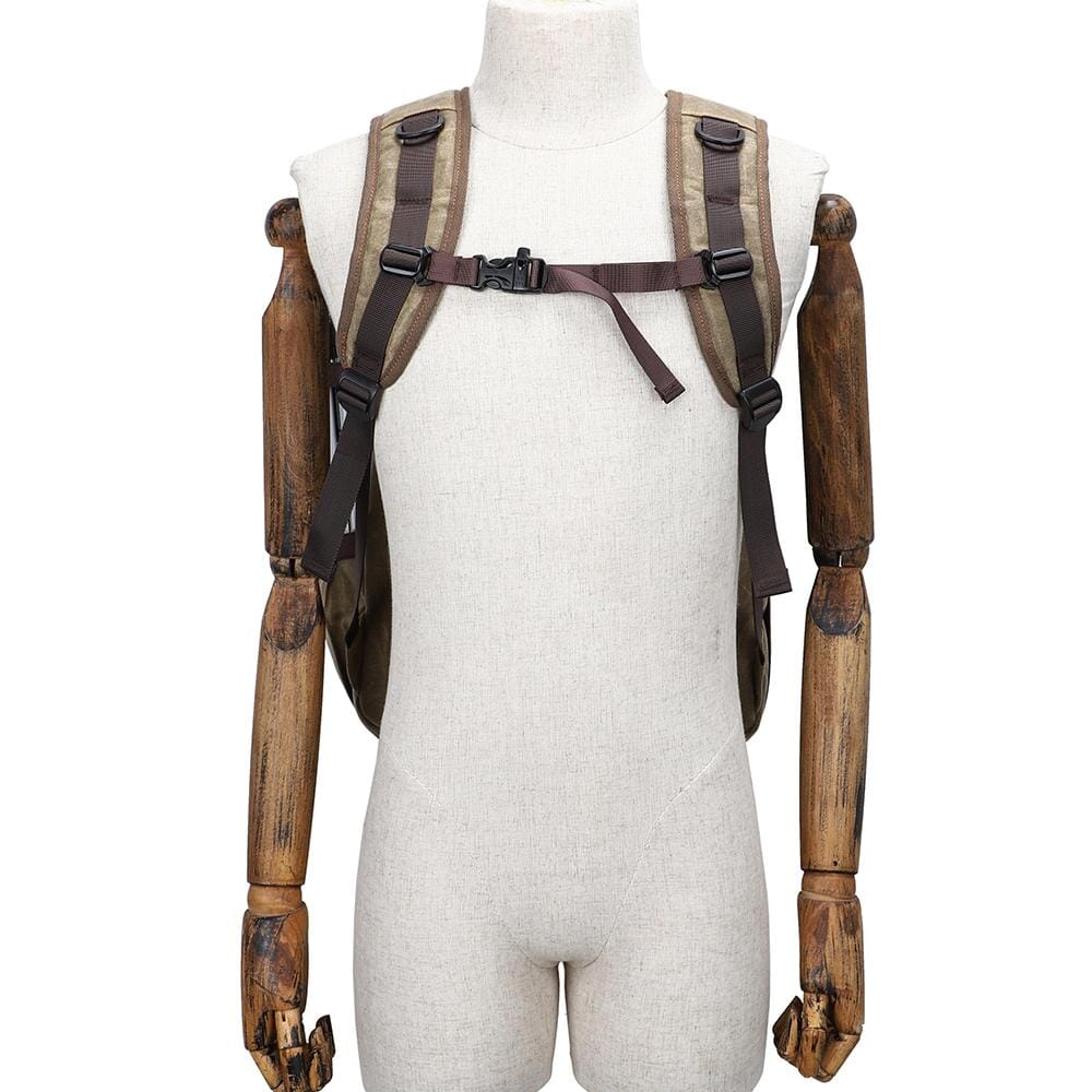 Paul | Kamera-Rucksack Herren/Unisex – gewachstes Canvas & Leder – abnehmbarer Kameraeinsatz – wasserabweisend – 25 L canvas backpack Hirschfeld 