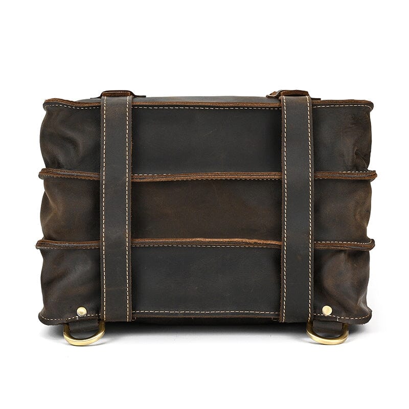 Frank | Herren Leder-Rucksack – Doppelriemen & Top-Handle – Vollnarbenleder leather backpack Hirschfeld 